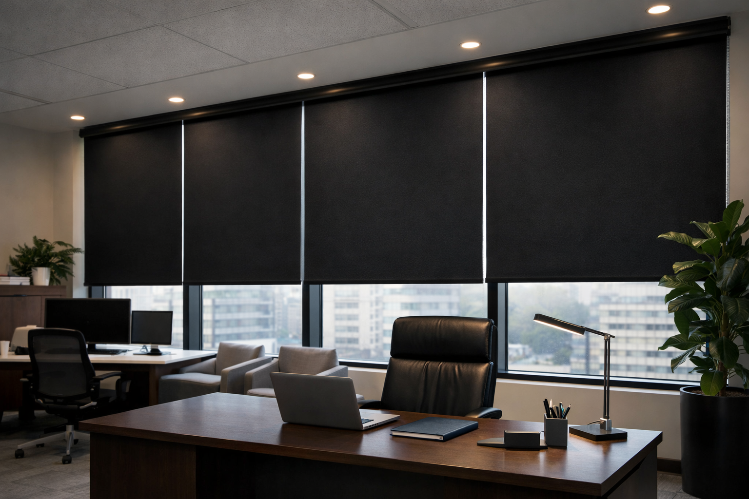 Blackout roller shade fabric replacement service in NYC