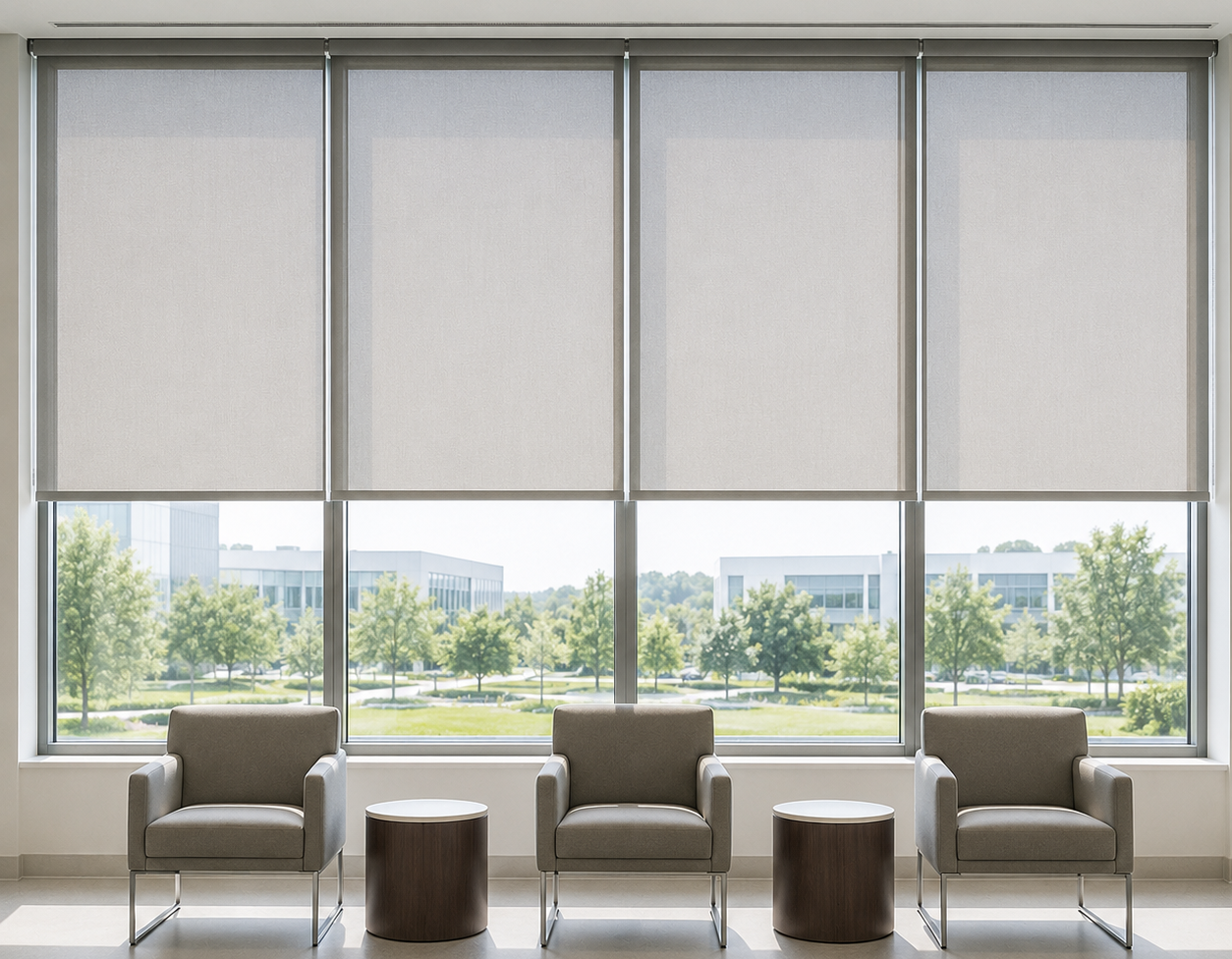 Flame retardant roller shade fabric replacement service in NYC
