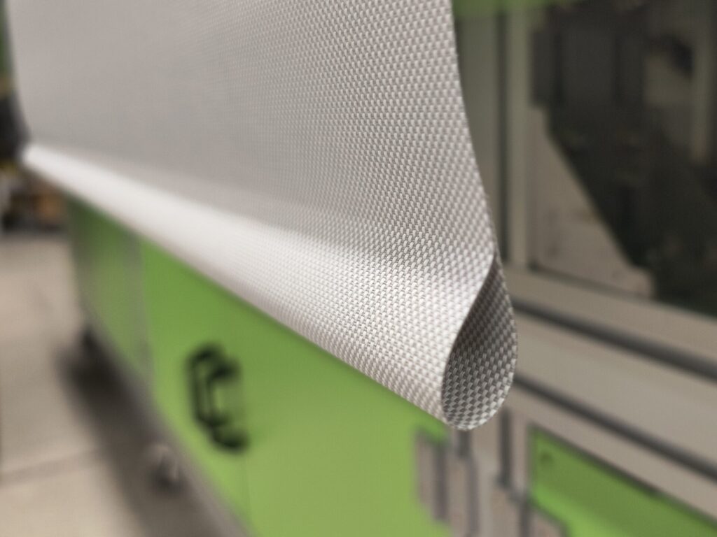 Hem pocket for roller shade hem bar during fabric replacement in NYC