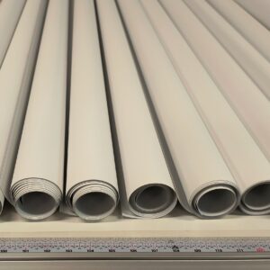 Custom roller shade fabric rolls measured and cut for local replacement service