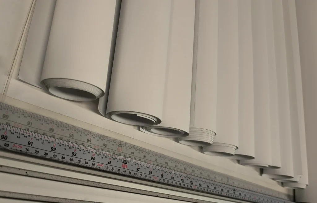 Custom roller shade replacement fabrics measured and cut to size